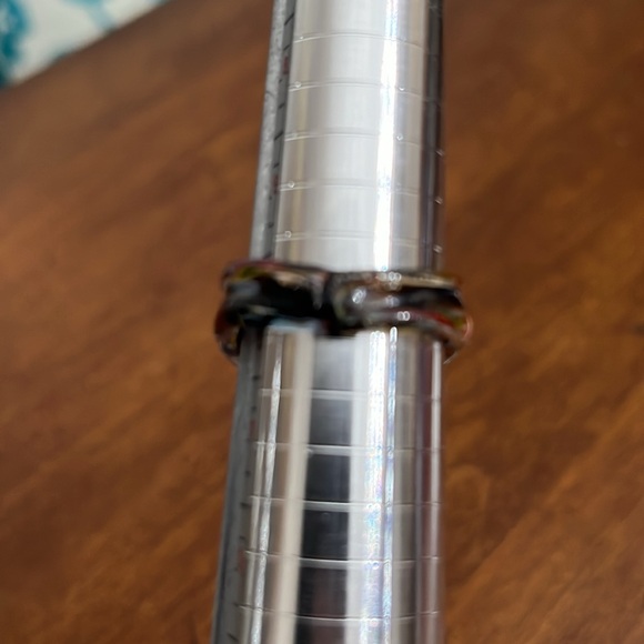 Murano glass ring size 9.5 made in Italy - Picture 3 of 6